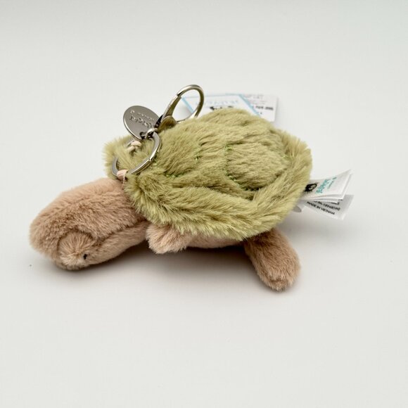 Jellycat Timmy Turtle Bag Charm Plush Cute Gift New with Tags - Picture 4 of 5